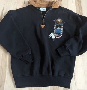 Vintage Quarter Zip Aztec Design